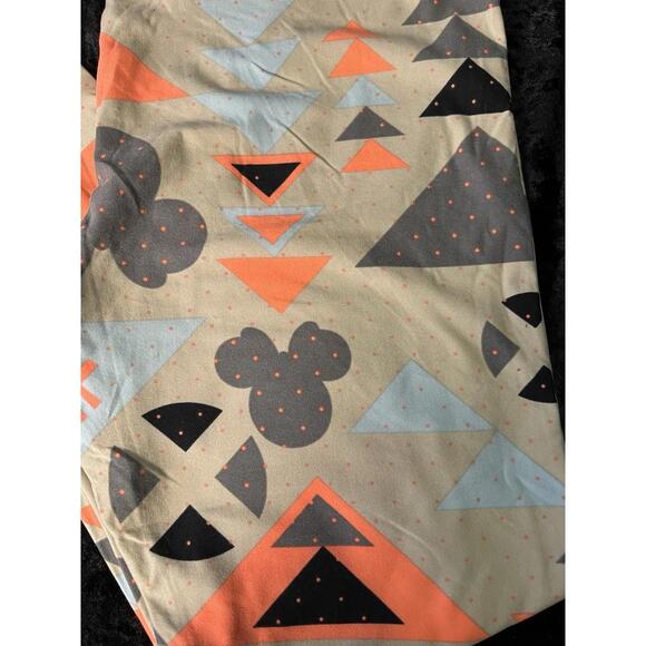 LuLaRoe Tall & Curvy TC Leggings Disney Minnie Mouse High Rise Blue Black NWOT - Picture 2 of 8